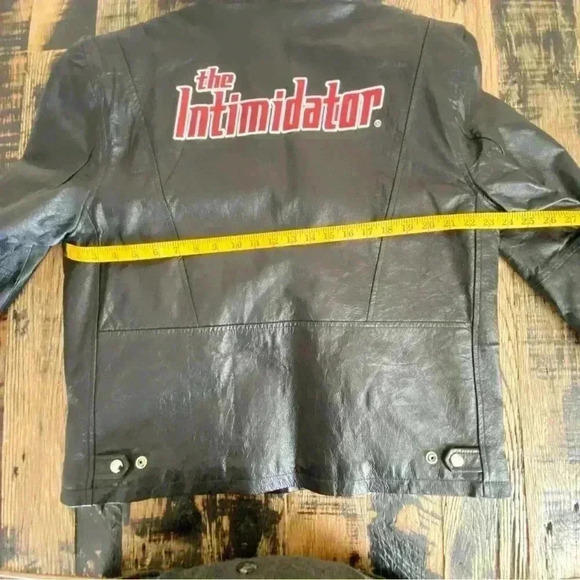 Dale Earnhardt SR "The Intimidator" Chase Authentics Black Leather Coat Men’s M - Picture 9 of 10